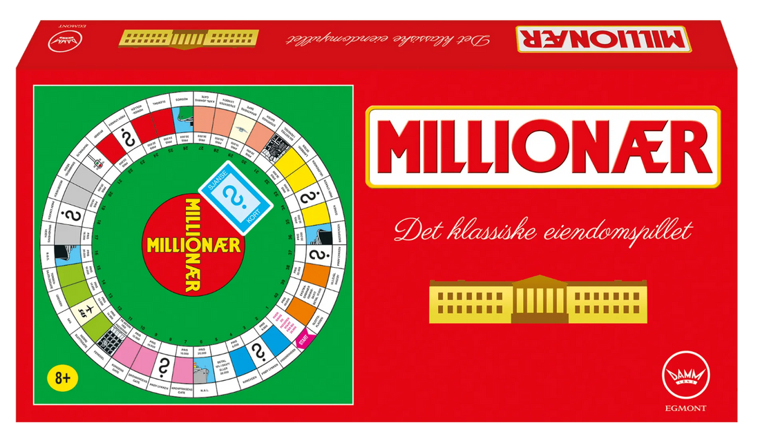 Esken til det klassiske brettspillet Millionær ut