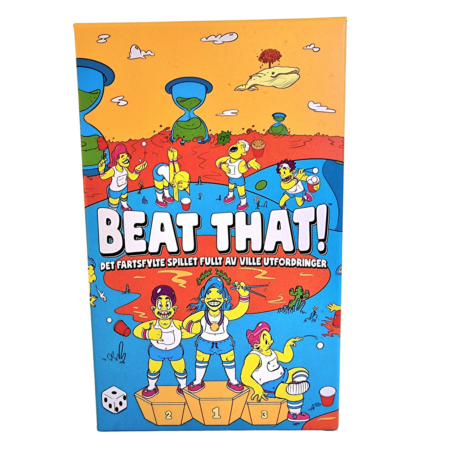 Beat That! NO spilleske med fargerik strand og aktivitetsscene motiv