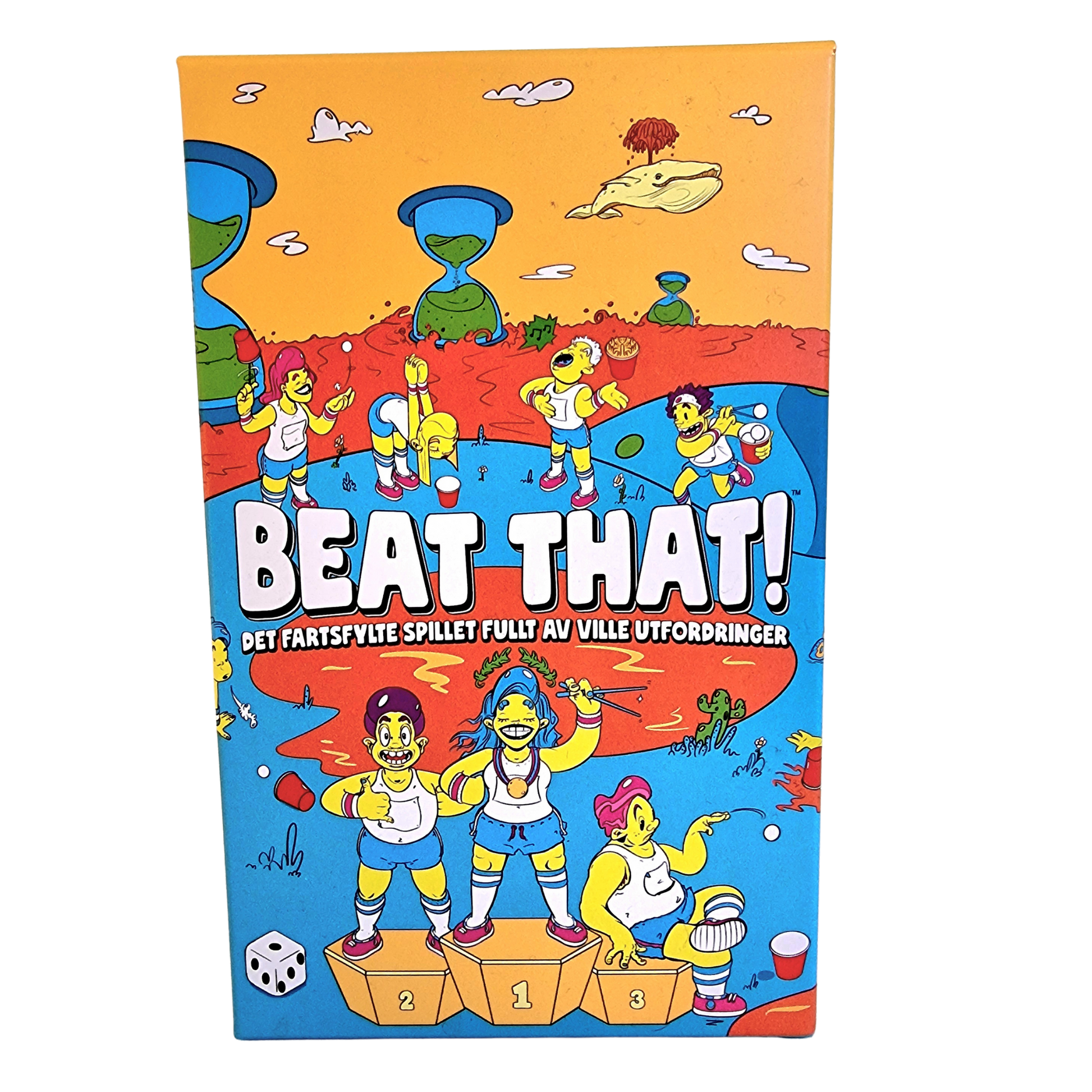Beat That! NO spilleske med fargerik strand og aktivitetsscene motiv