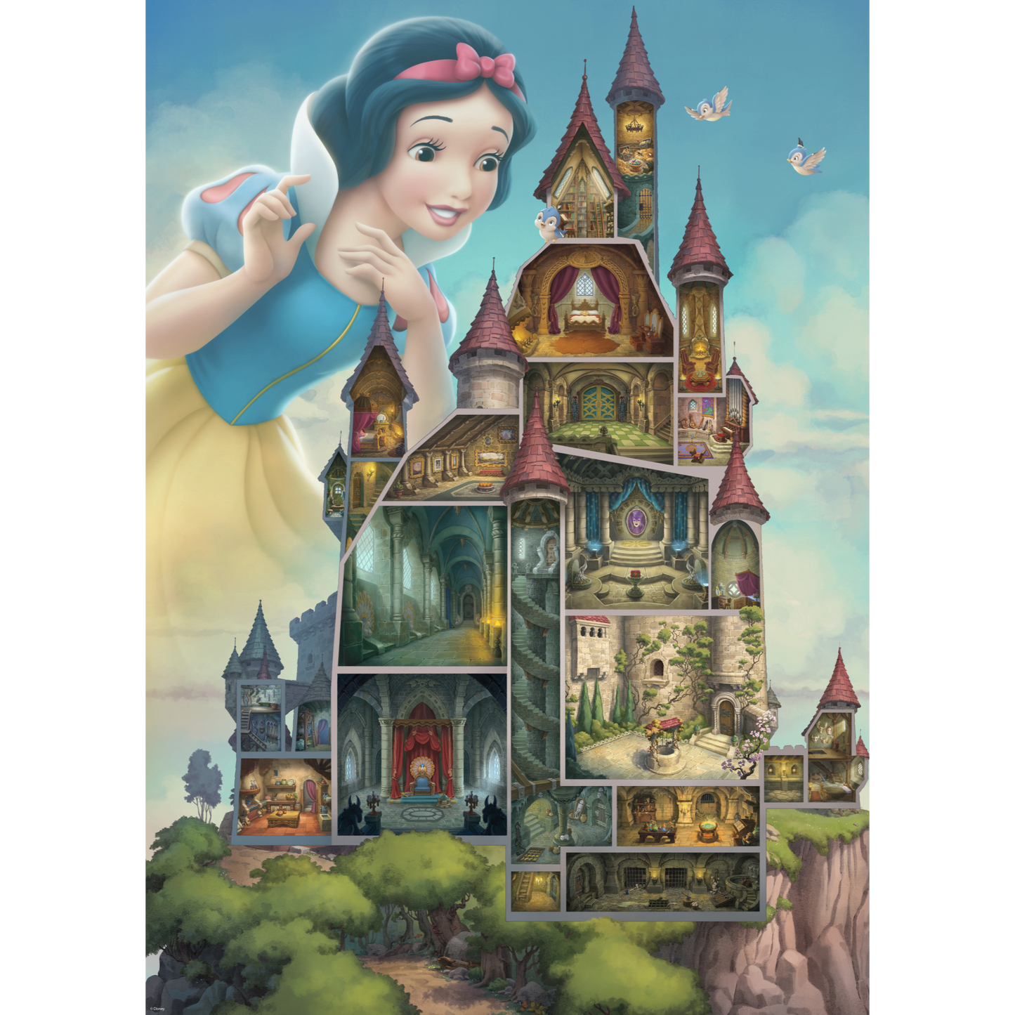 Disney slott Snøhvit - 1000 brikkers puslespill