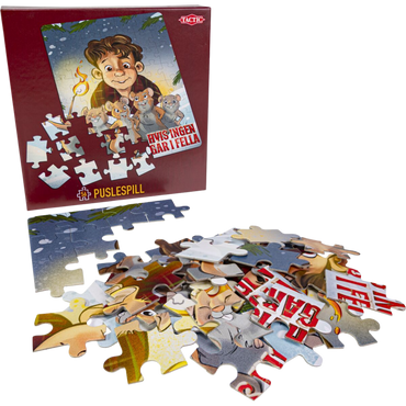 Hvis ingen går i fella 56 brikkers puslespill eske med motiv og brikker fra norsk julefilm