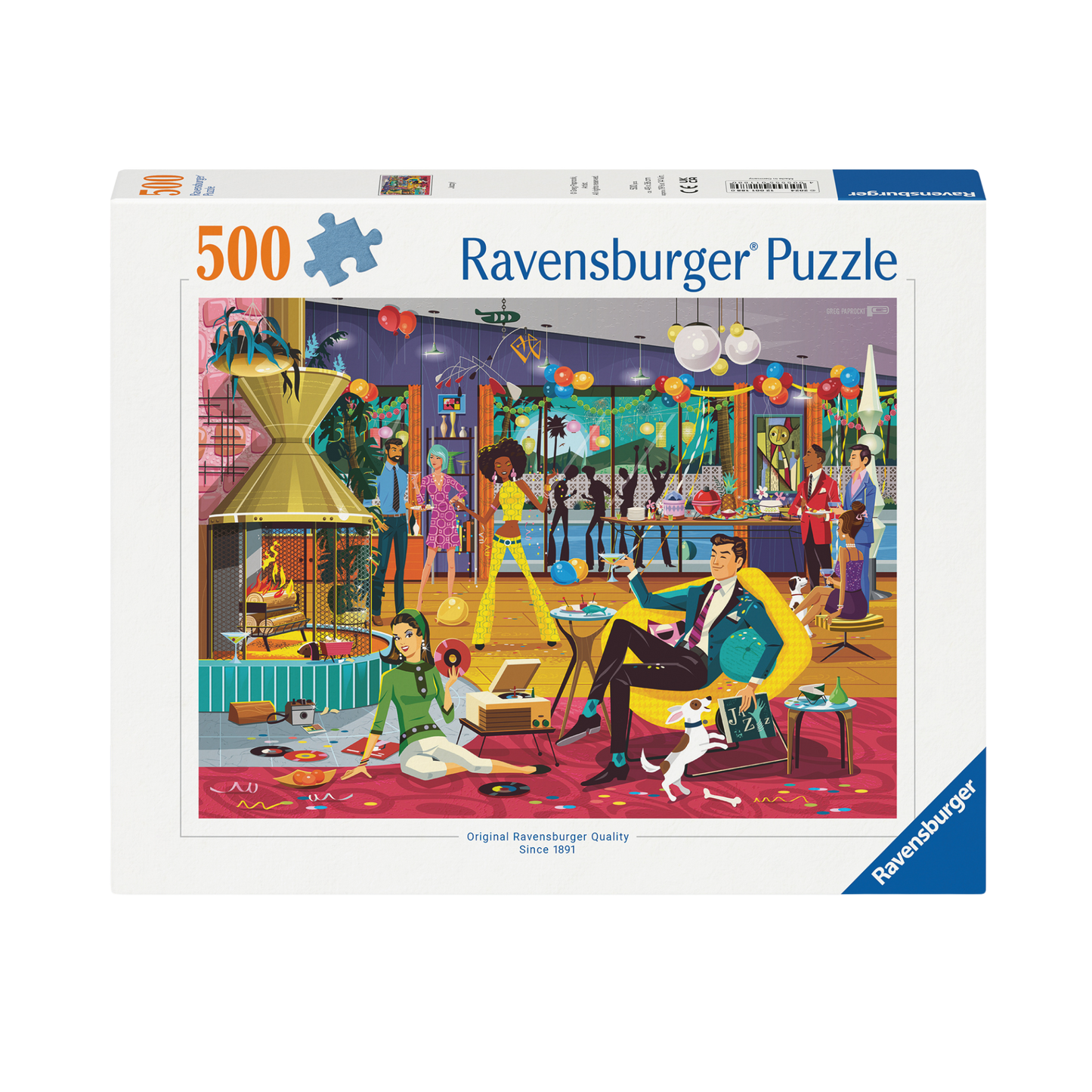 Jazzy! 500 brikker Ravensburger puslespill eske med jazz klubb og musikere motiv