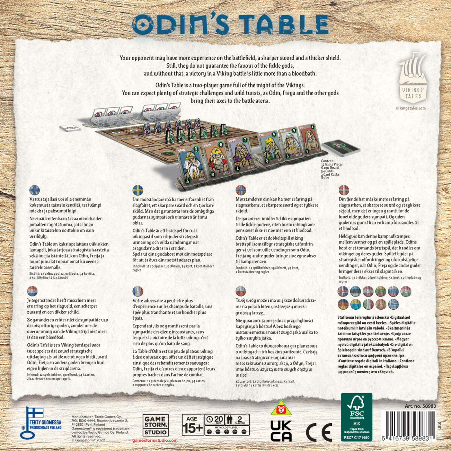 Vikings’ Tales Odin’s Table brettspill