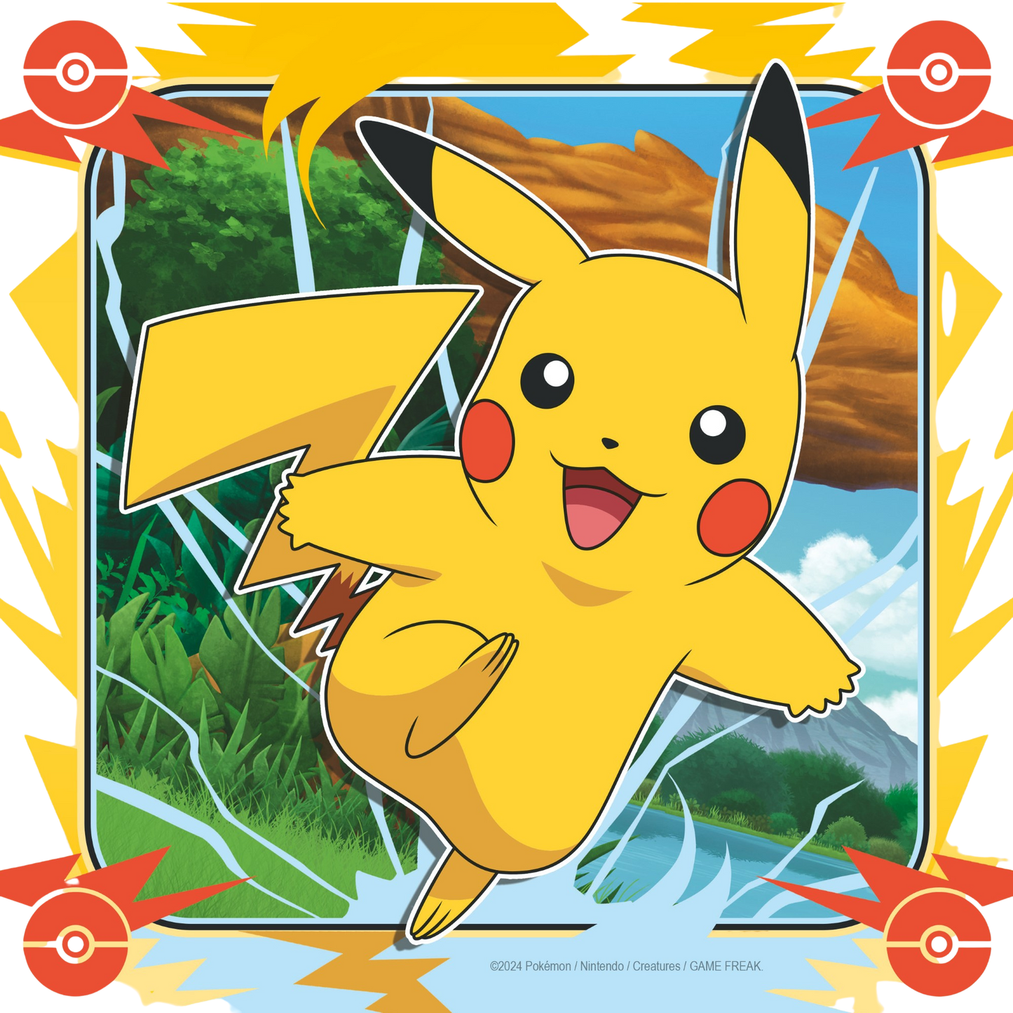 Pikachu 3x49 brikker