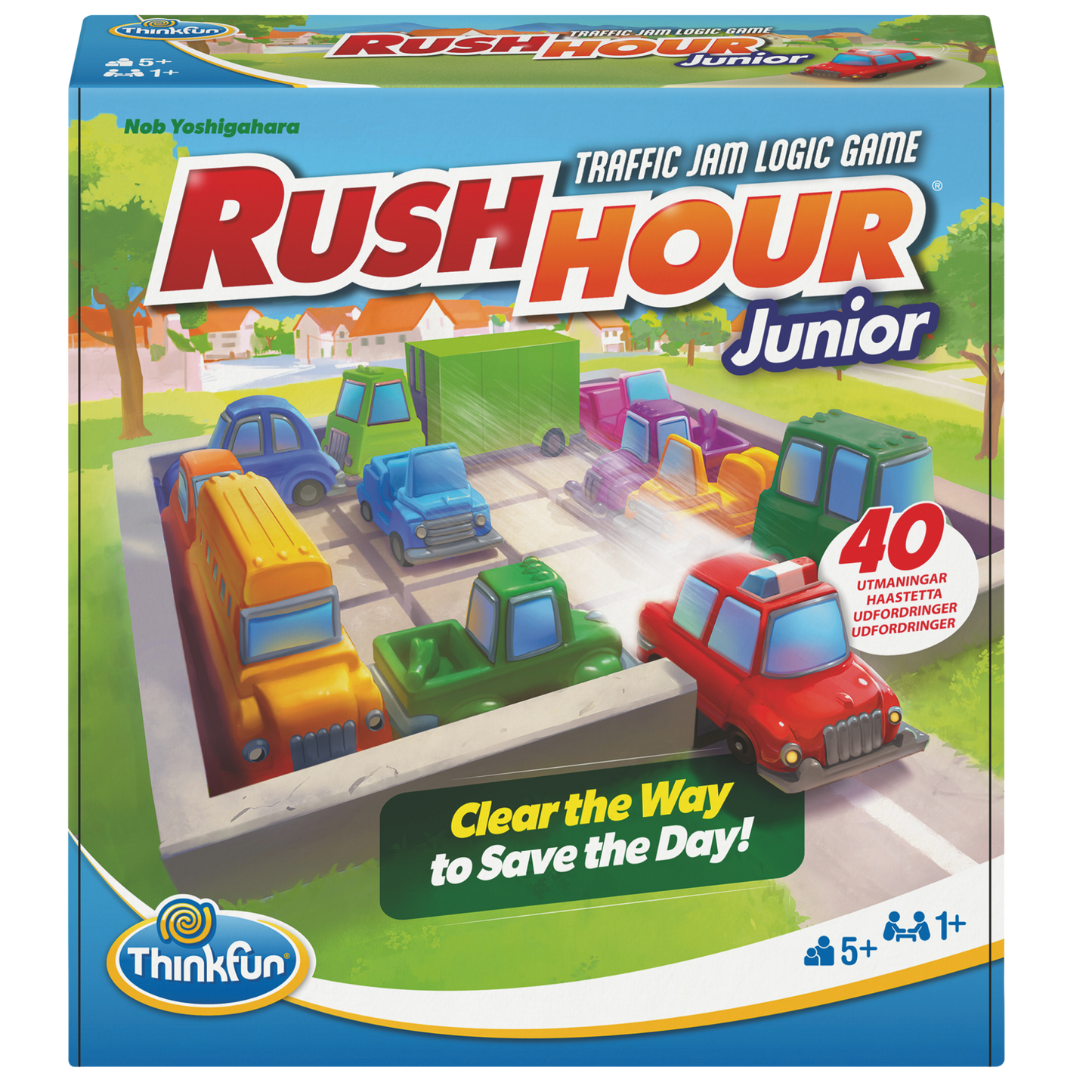 Rush Hour Junior logikkspill eske med fargerike biler og trafikkork-utfordringer for barn