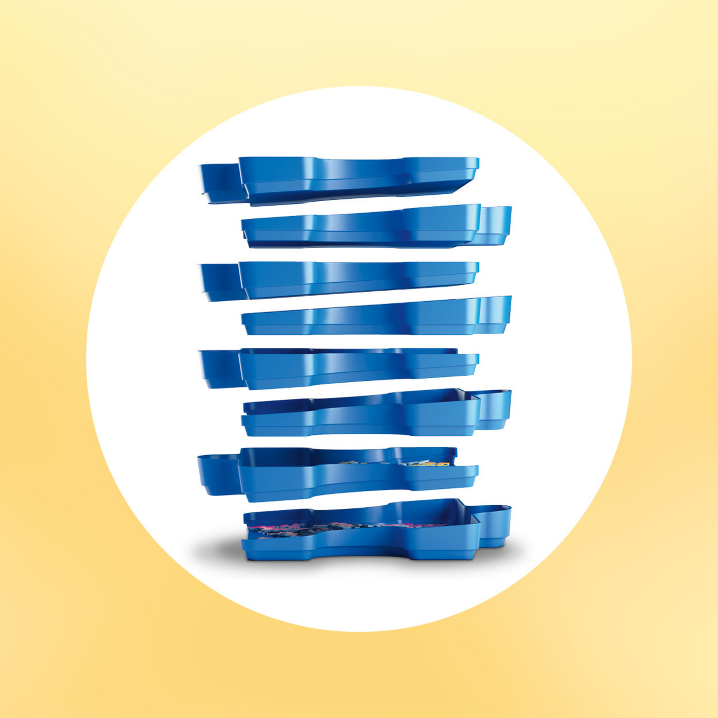 Puzzle Sort & Go sorteringsbokser for puslespill med praktisk stablingssystem fra Ravensburger