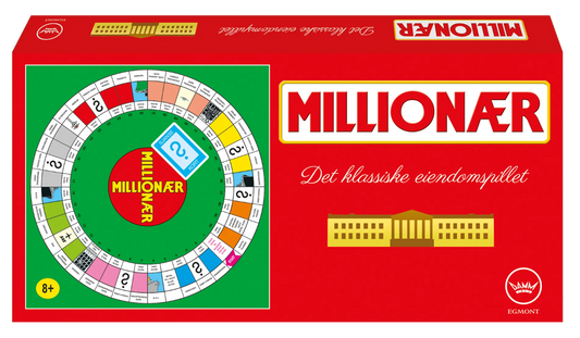 Esken til det klassiske brettspillet Millionær ut