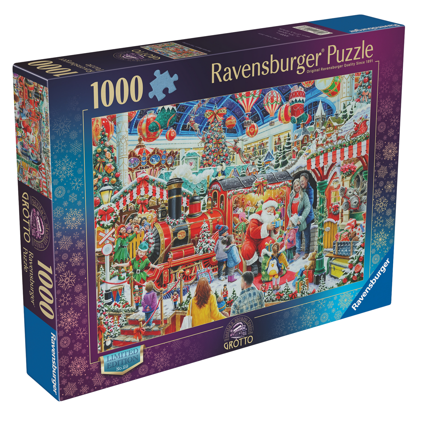 Jul No:29 puslespill eske med magisk julescene fra Ravensburgers eksklusive julekolleksjon