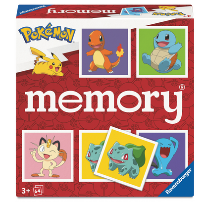 Pokemon Collectors Memory spilleske med ikoniske Pokemon-karakterer som Pikachu og andre favoritter