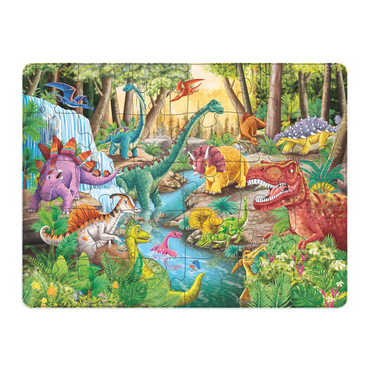 Dinosaurbrøl - 30 brikkers rammepuslespill