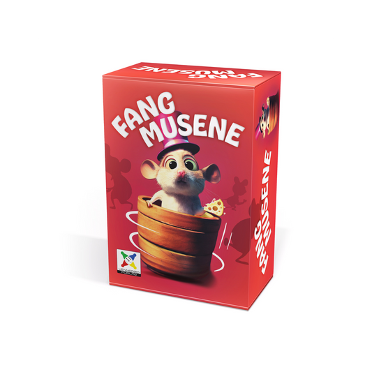 Fang Musene brettspill-boks med actionfylt spill for fans av Fang Musene game