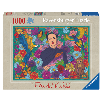 Frida Kahlo puslespill eske med ikonisk kunstverk og 1000 brikker fra Ravensburger