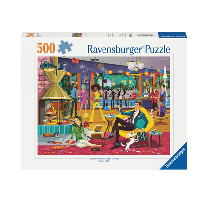 Jazzy! 500 brikker Ravensburger puslespill eske med jazz klubb og musikere motiv