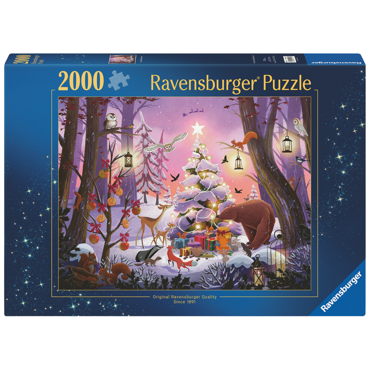 Julefantasi puslespill eske med magisk julemotiv og 2000 brikker fra Ravensburger
