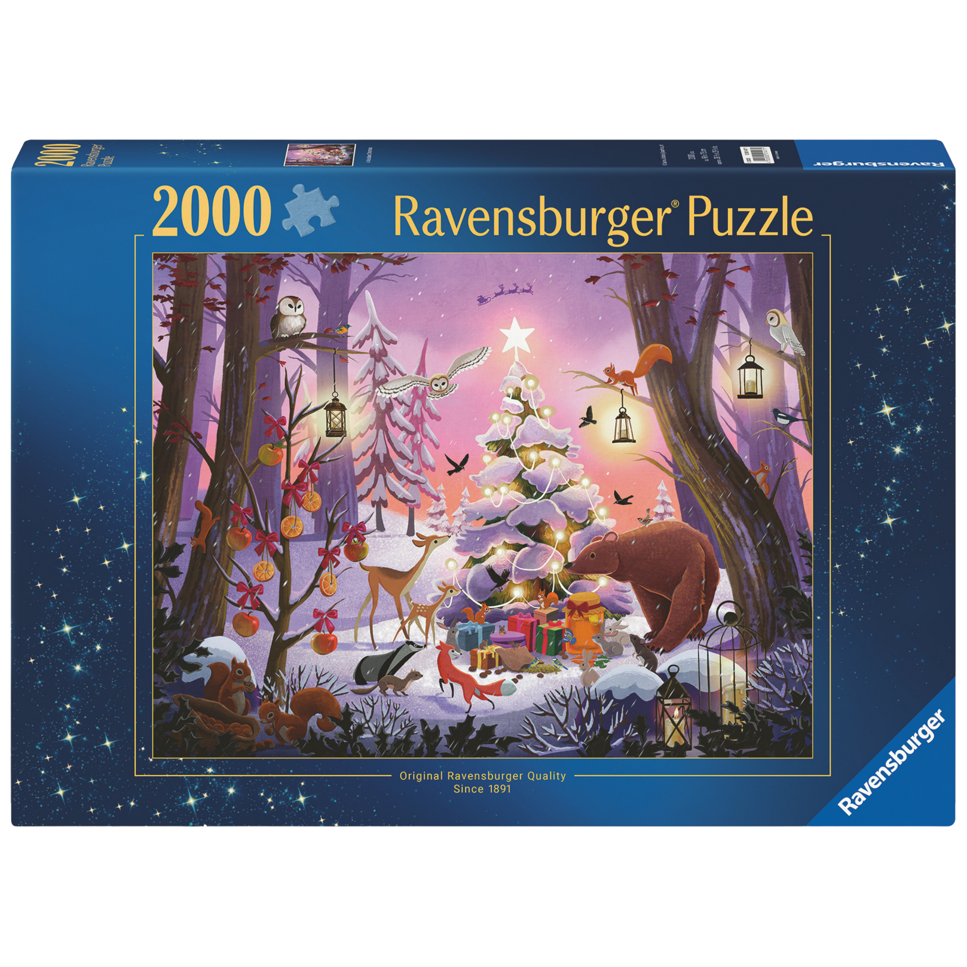Julefantasi puslespill eske med magisk julemotiv og 2000 brikker fra Ravensburger