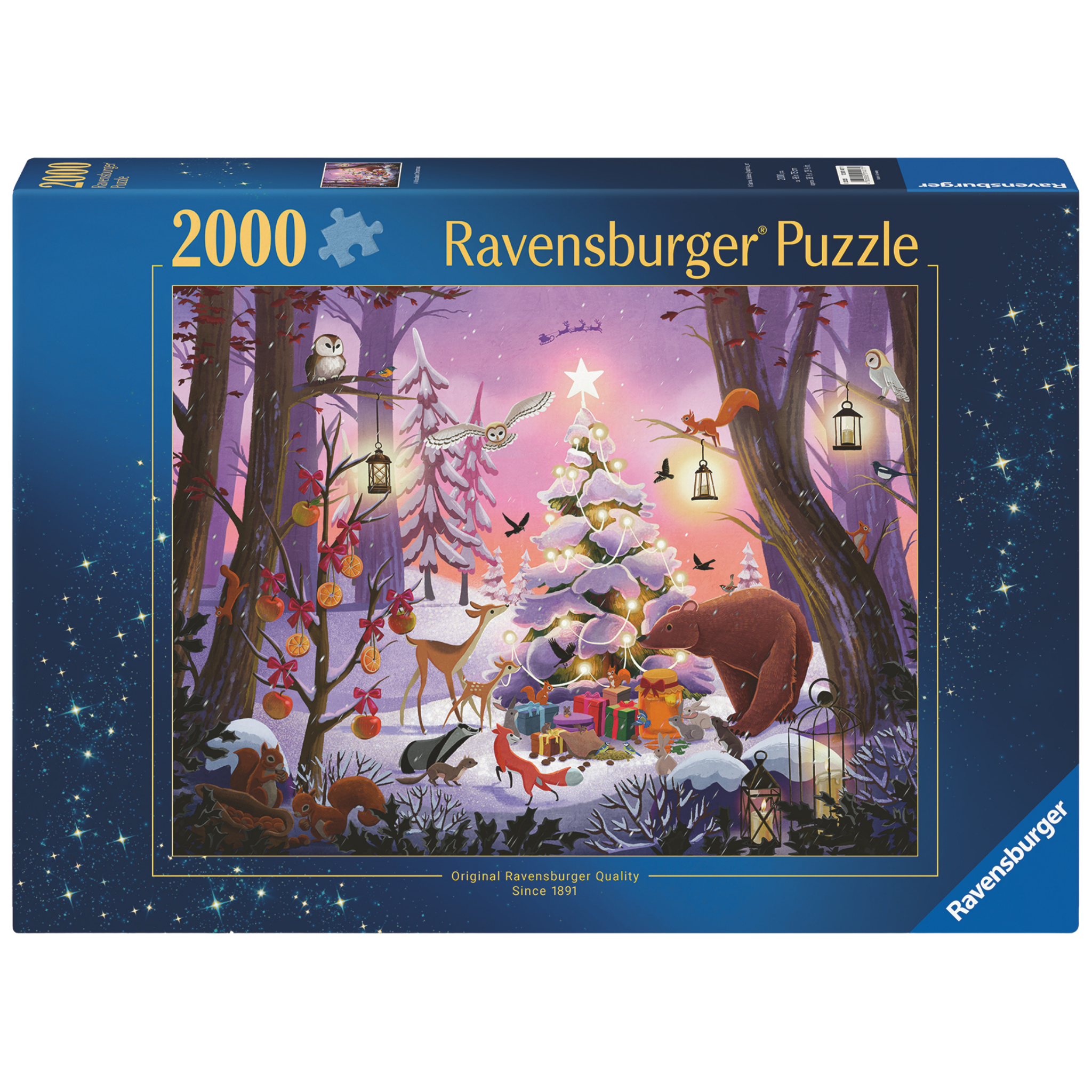 Julefantasi puslespill eske med magisk julemotiv og 2000 brikker fra Ravensburger