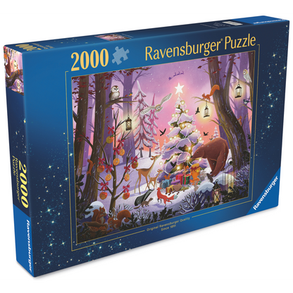Julefantasi puslespill eske med magisk julemotiv og 2000 brikker fra Ravensburger