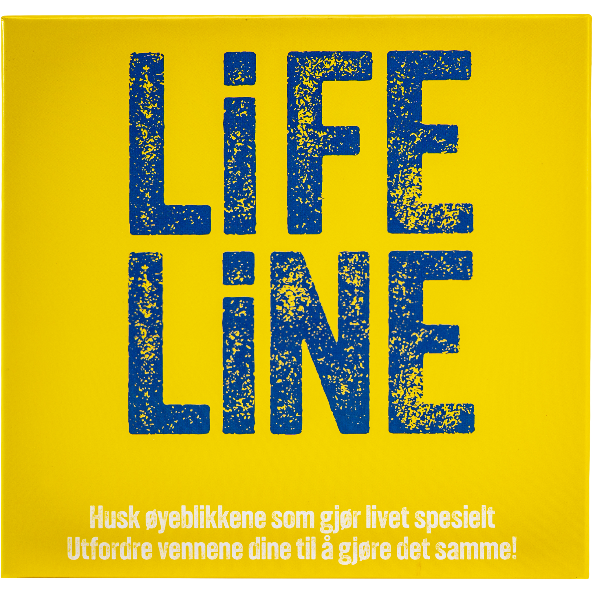 Lifeline festspill eske med oppgavekort med personlige og historiske hendelser