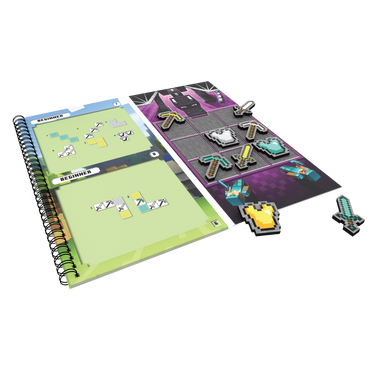 Minecraft magnetisk reisespill spillbrett med Ender-dragen og 40 logiske utfordringer