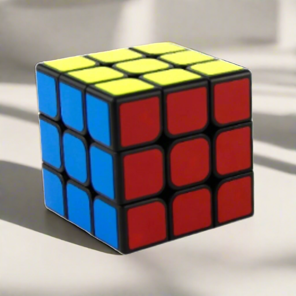 Moyu 3x3 Rubiks kube med gul, blå, rød sider