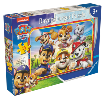 Paw Patrol med venner, stort gulvpuslespill 24 brikker