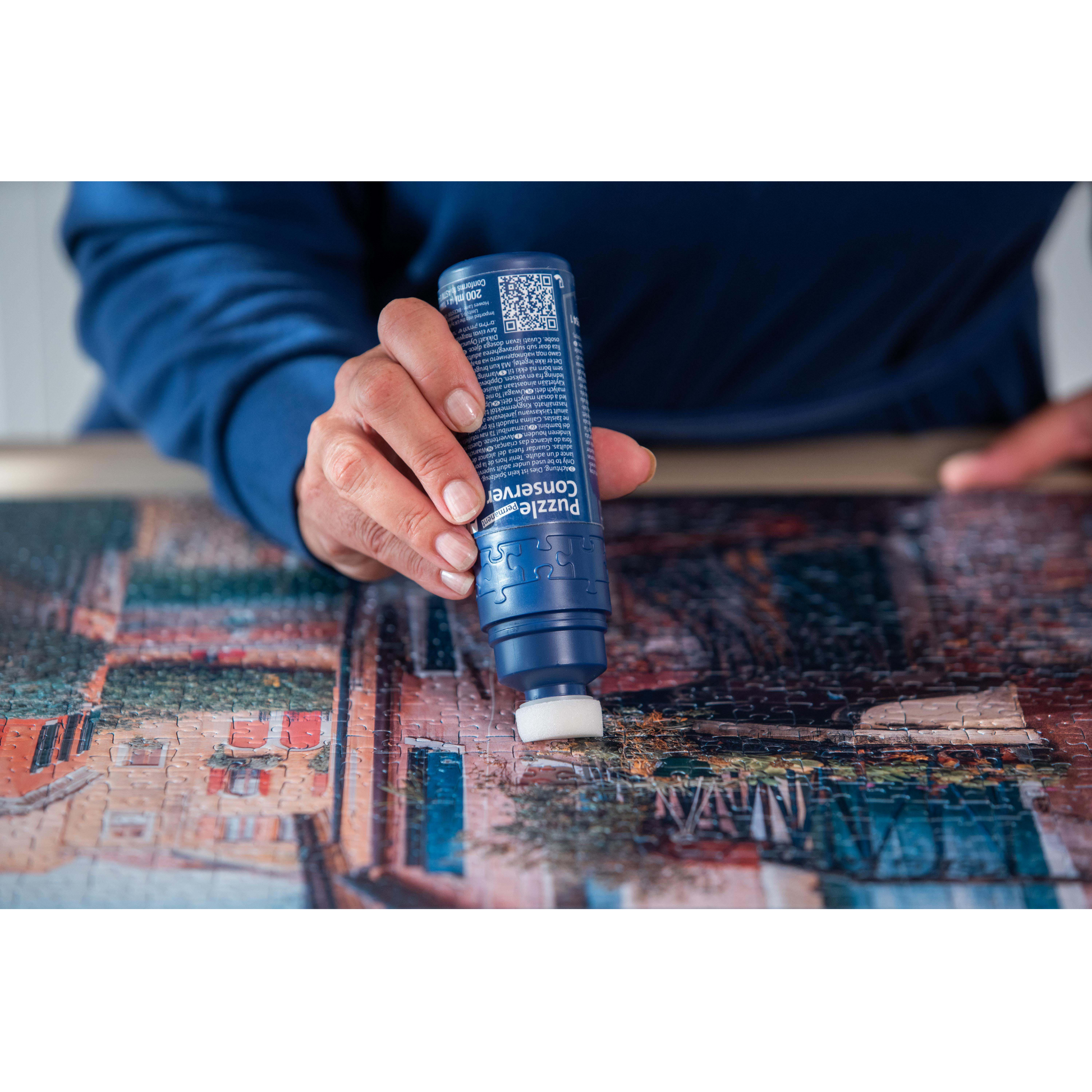 Ravensburger Puzzle Conserver Permanent puslespill-lim flaske med svamp-applikator 200ml