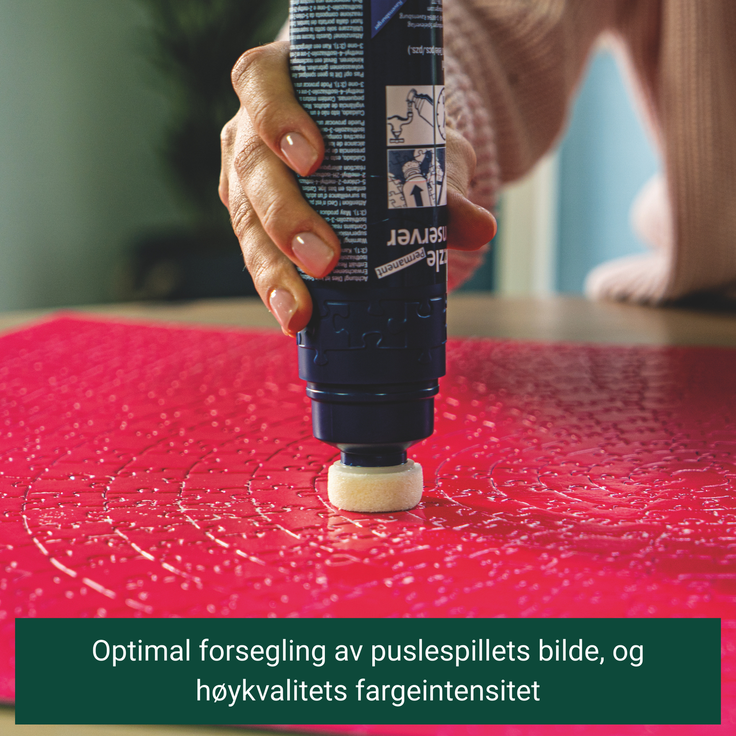 Ravensburger Puzzle Conserver Permanent puslespill-lim flaske med svamp-applikator 200ml