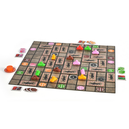 Rush Hour brettspill spillebrett med fargerike biler og lastebiler i rutenett