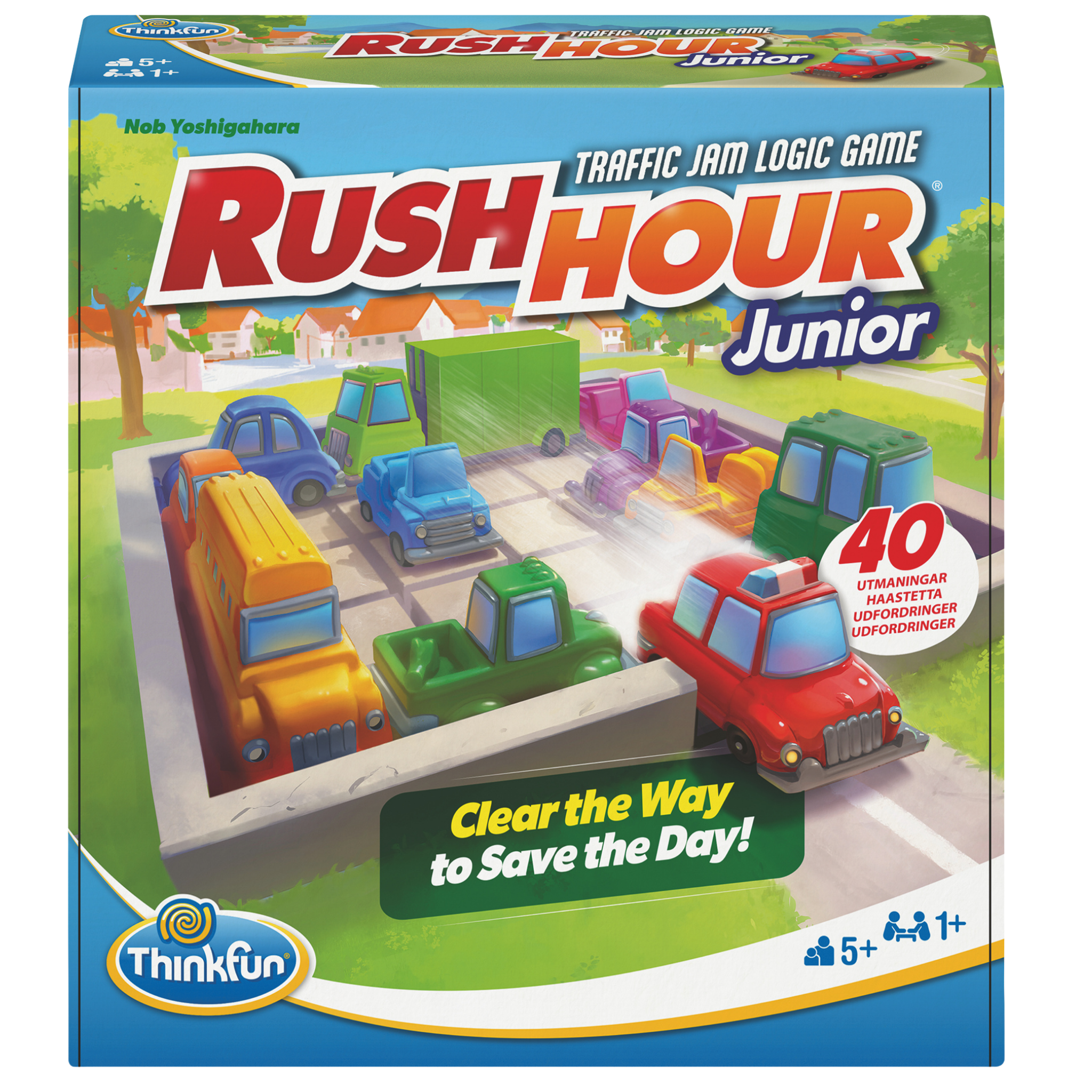 Rush Hour Junior logikkspill eske med fargerike biler og trafikkork-utfordringer for barn