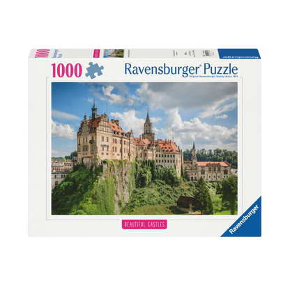 Sigmaringen Castle 1000 brikker Ravensburger puslespill eske med tysk slott motiv