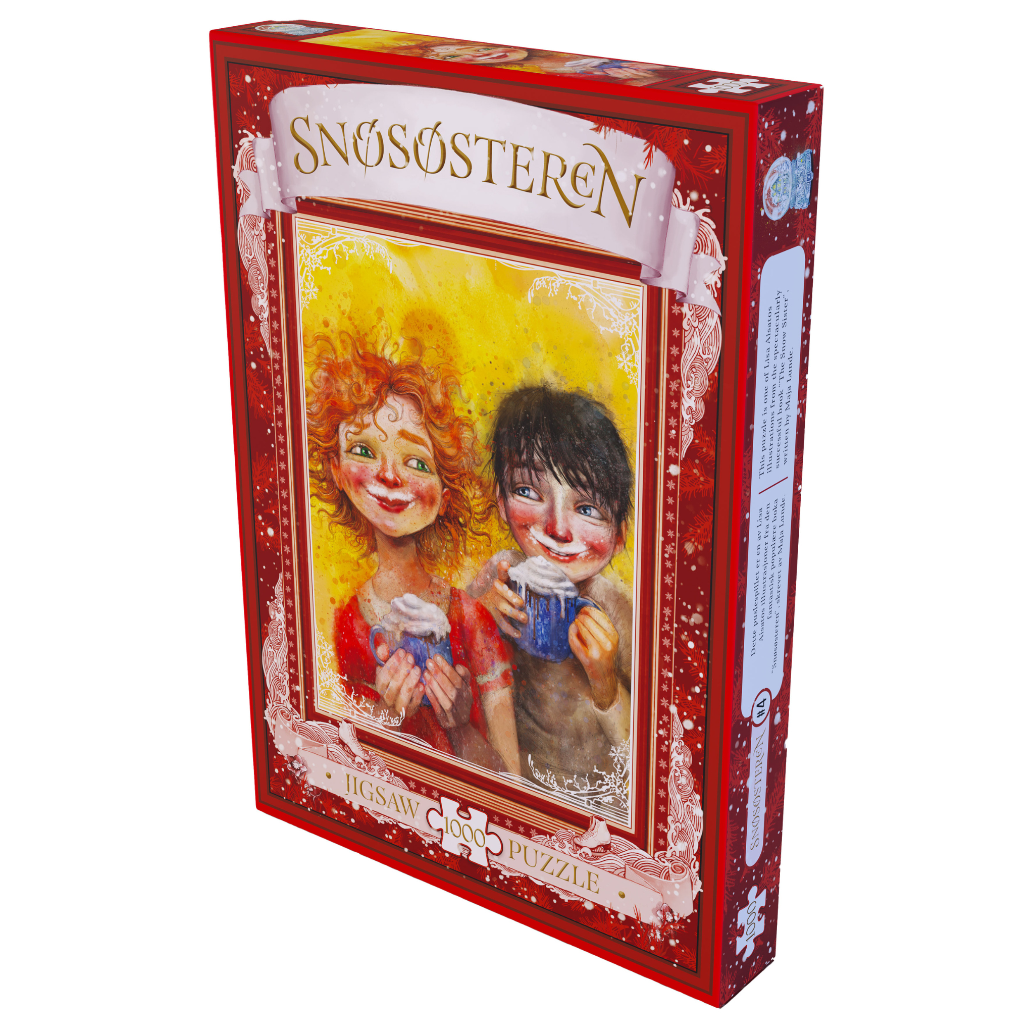 Snøsøsteren puslespill 1000 brikker med Lisa Aisatos vintermotiv
