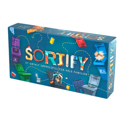 Sortify brettspill - lærerikt spill om kildesortering og resirkulering for barn