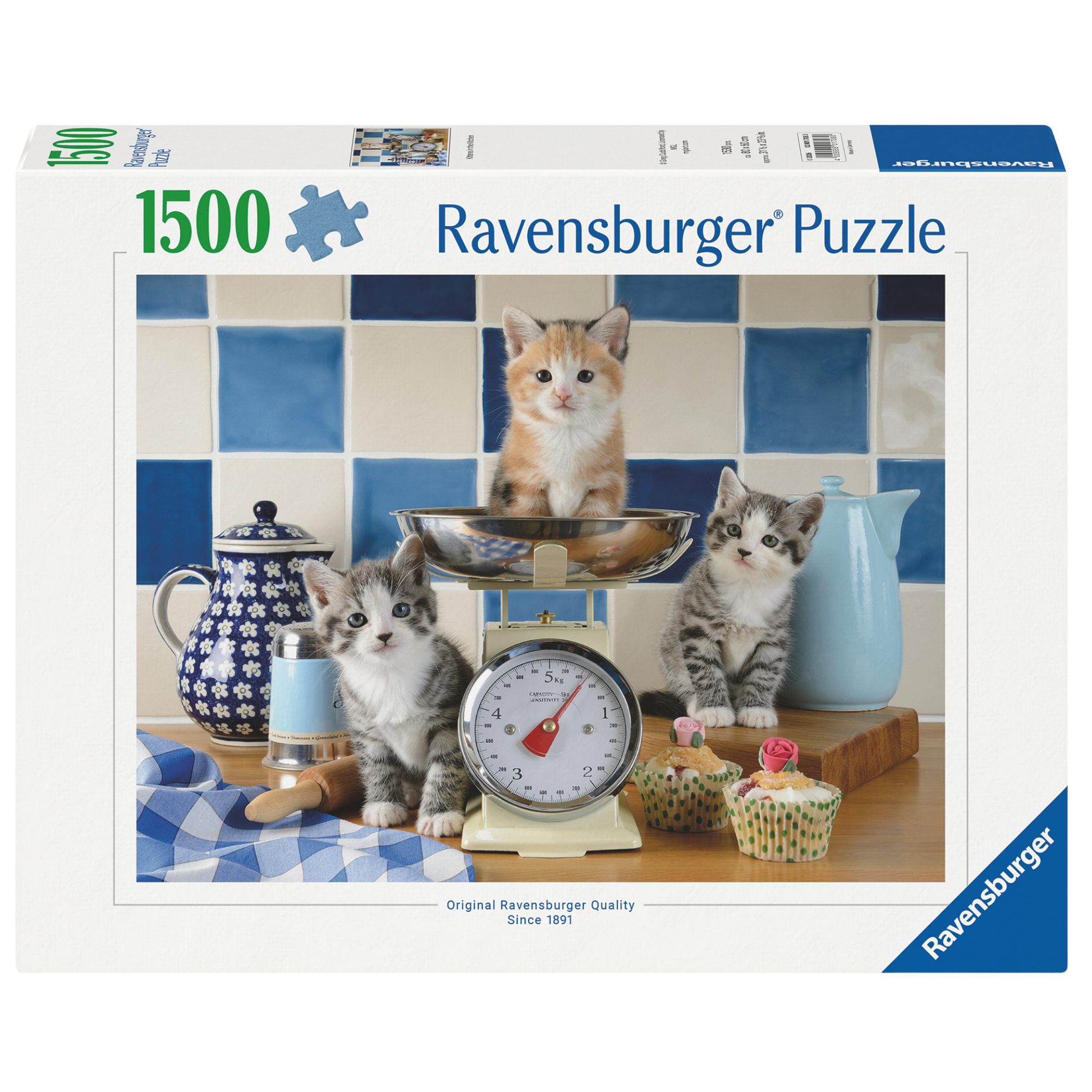 Søte katter - 1500 brikkers puslespill eske