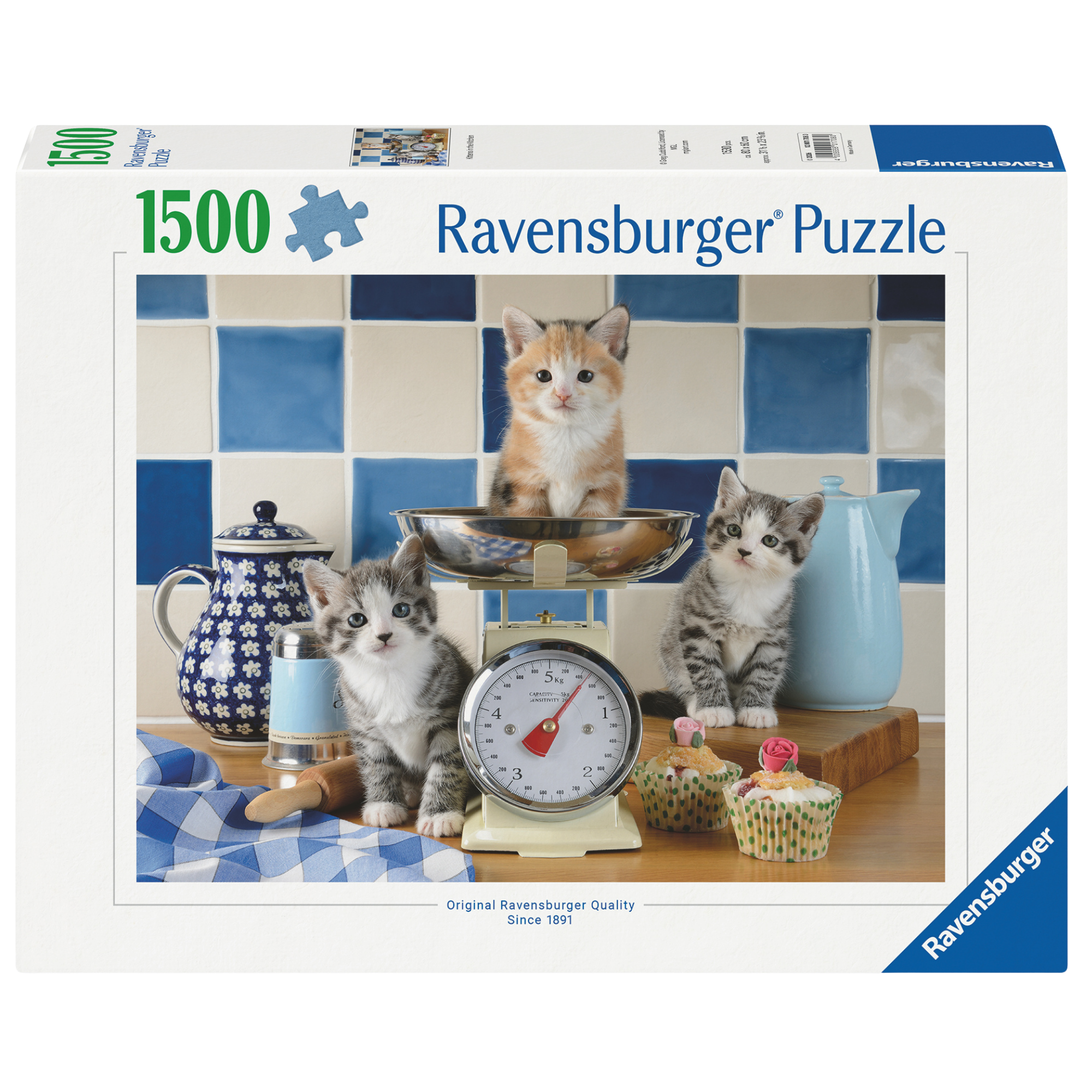 Søte katter - 1500 brikkers puslespill eske