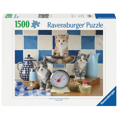 Søte katter - 1500 brikkers puslespill eske