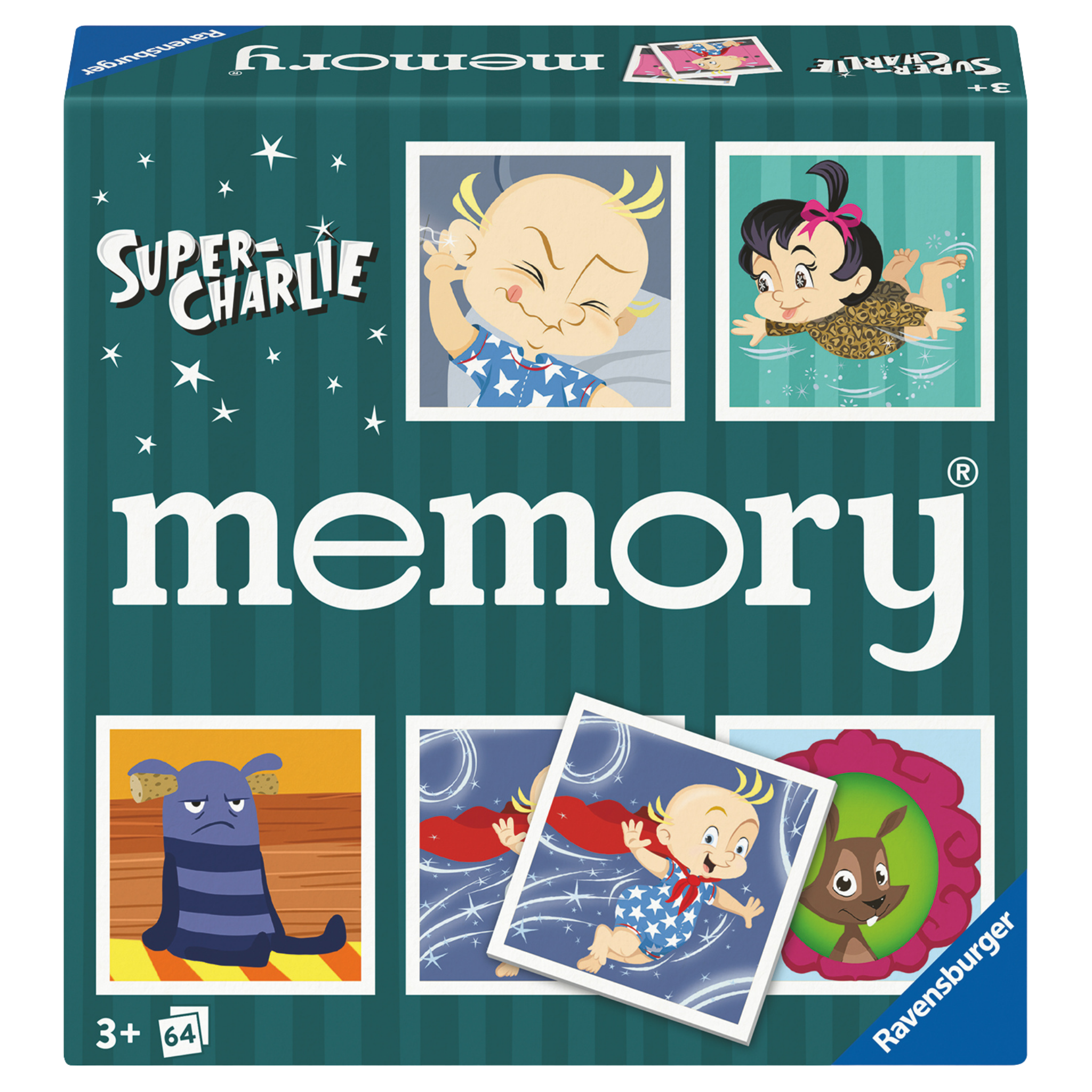 Super-Charlie Memory spilleske med klassisk minnespill og camilla Läckberg-karakterer