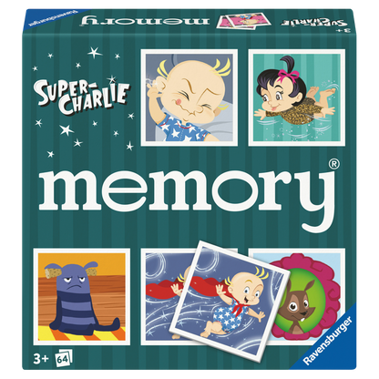 Super-Charlie Memory spilleske med klassisk minnespill og camilla Läckberg-karakterer