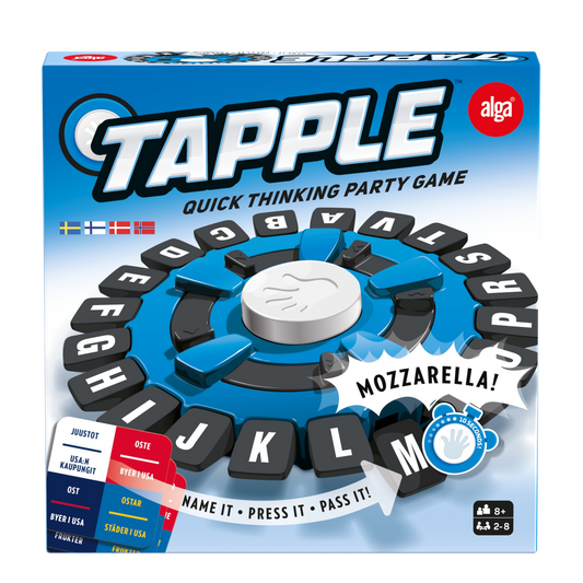 Tapple ordspill eske med tidtaker og 144 kategorier for raske ordassosiasjoner