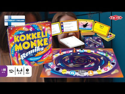 Video med instruksjon for hvordan man spiller brettspillet Kokkelimonke remiks